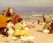 爱德华 亨利 波特哈斯特 : Beach Scene